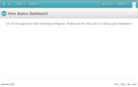 Step 3 - Empty dashboard