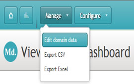 Step 9 - Manage: Edit domain data